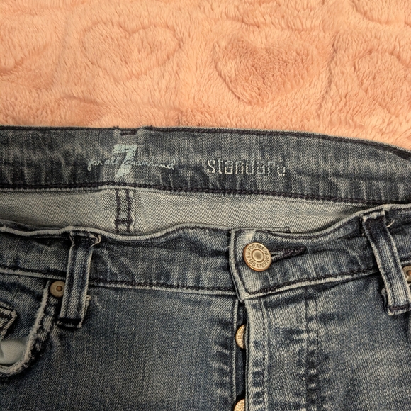 7 For All Mankind Women's Blue Jeans - Picture 3 of 8